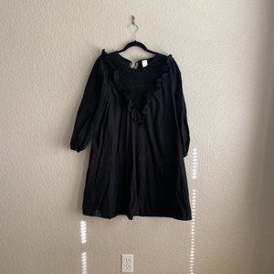 Zara Ruffled Bib Dress